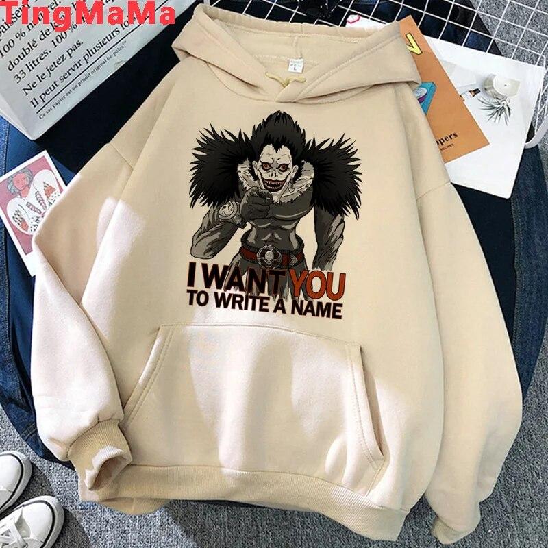 Death Note Misa AUnisexe толстовки унисекс Корея y2k с эстетическим принтом пуловеры унисекс толстовки больших размеров с графикой унисекс