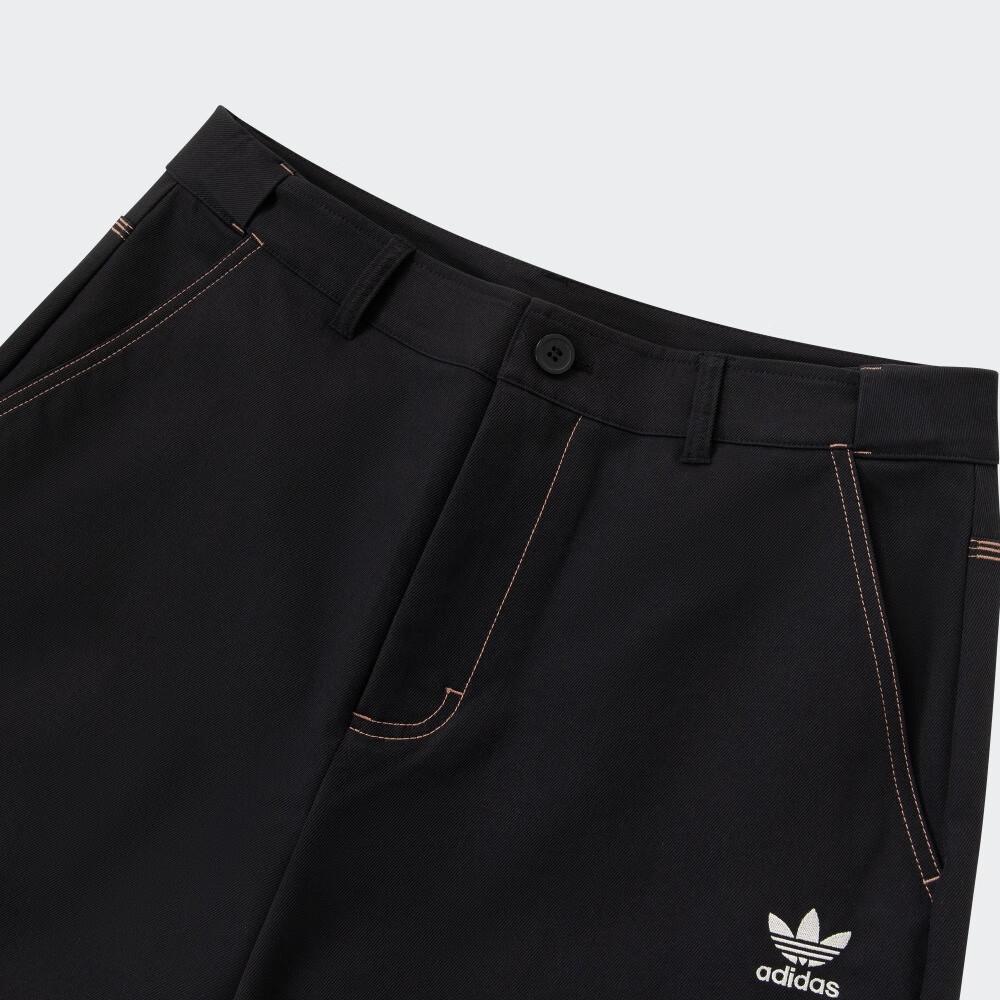 adidas Оригинальные свободные трикотажные спортивные брюки с тремя полосками и логотипом, мужские брюки черного цвета IY5376