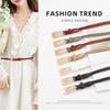 Twill Woven Belt for Women Ins Style Pin Buckle Skirt Trousers Belt Versatile Decorative Waist Rope for Women