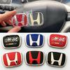 Наклейка-эмблема логотипа руля автомобиля H для Honda Civic Accord CR-V Fit HRV Odyssey Vezel Аксессуары для интерьера автомобиля