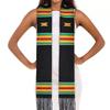 Promotional Custom Logo Soccer Sports Team Football Fans Tassel Scarves Europe Event Design Square Argyle 15*150