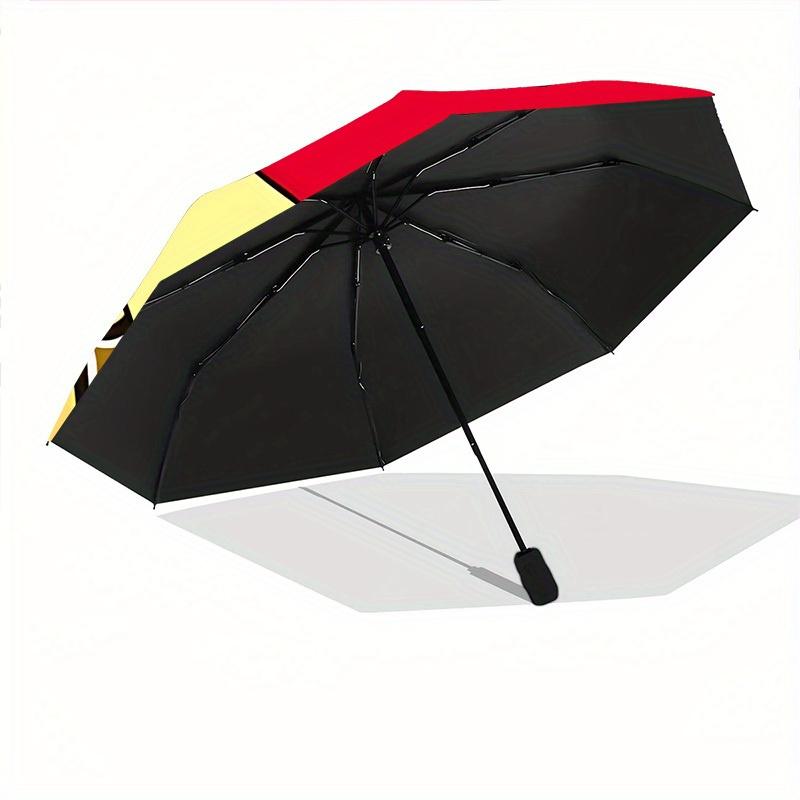 Crayon Shin-chan Automatic Folding Umbrella, Self-Opening/ Closing, Durable Windproof Travel Umbrella for Outdoor Adventures a0826058