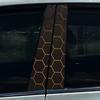 Style Honeycomb Hexagon Car B-pillar Stickers Car Center Column Decoration Cover Scratches Waterproof Decals Car Accessories