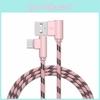 Премиальный плетеный кабель Type C с угловым разъемом 90 градусов USB C для быстрой синхронизации данных и зарядки для оптимальной производительности