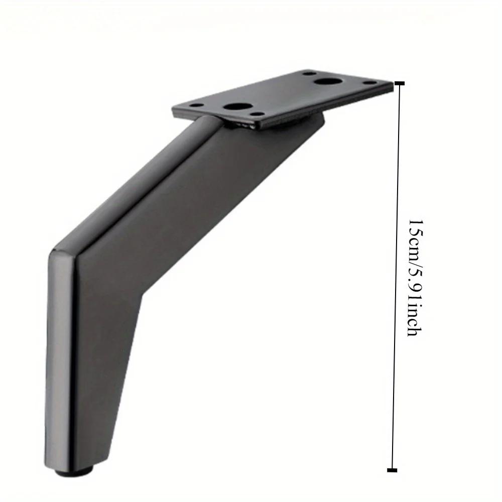 Черные металлические ножки аксессуары для мебели ножки ножки дивана части мебели ножки шкафа Мебель Железная Стальная Подставка под ТВ Ножки для дивана