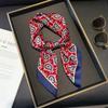 Модный бренд класса люкс 70 см шелковый квадратный шарф женский шейный платок женский бандана для волос платок шаль хиджаб эшарп