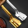 Stainless Steel Food Clip Hollow Long Anti-slip Handle Anti-scald Multifunctional Steak Meat Fish Frying Barbecue Serving Clamp Tong Spatula