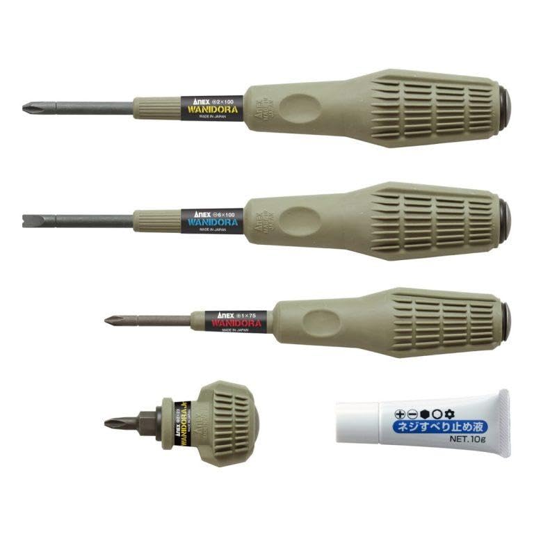 Anex Tool Screw Breaker Stripped Screw Prevention Includes 10g of Screw Driver, Wanidora, Kit, Anti-Slip Solution, No. 3980-S2L