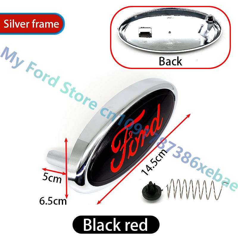 Car Sticker ABS 14.5 Car Front Head Hood Bonnet Logo Rear Trunk Badge Sticker For Ford Mondeo Focus Fusion MK2 MK4 F150 F250 Emb