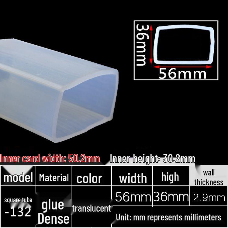 High-Temperature Resistant Silicone Square Tubing: Durable, Customizable, Aging-Resistant Rubber Sheath and Hollow Sealing Strip.