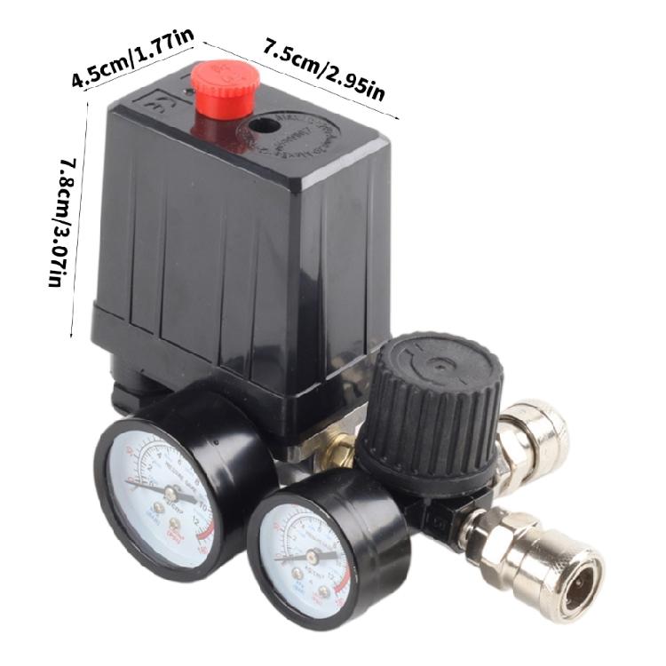 90-120 PSI Регулирующие клапаны Коллектор Предохранительный регулятор Реле давления для воздушного компрессора Регулирующие клапаны Регулятор давления воздуха