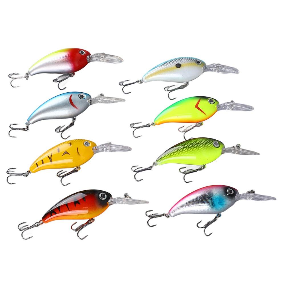 8PCS with Hook Swimbaits Lures 10cm 14g Bass Fishing Lures Lifelike Crank Bait Freshwater Fishing