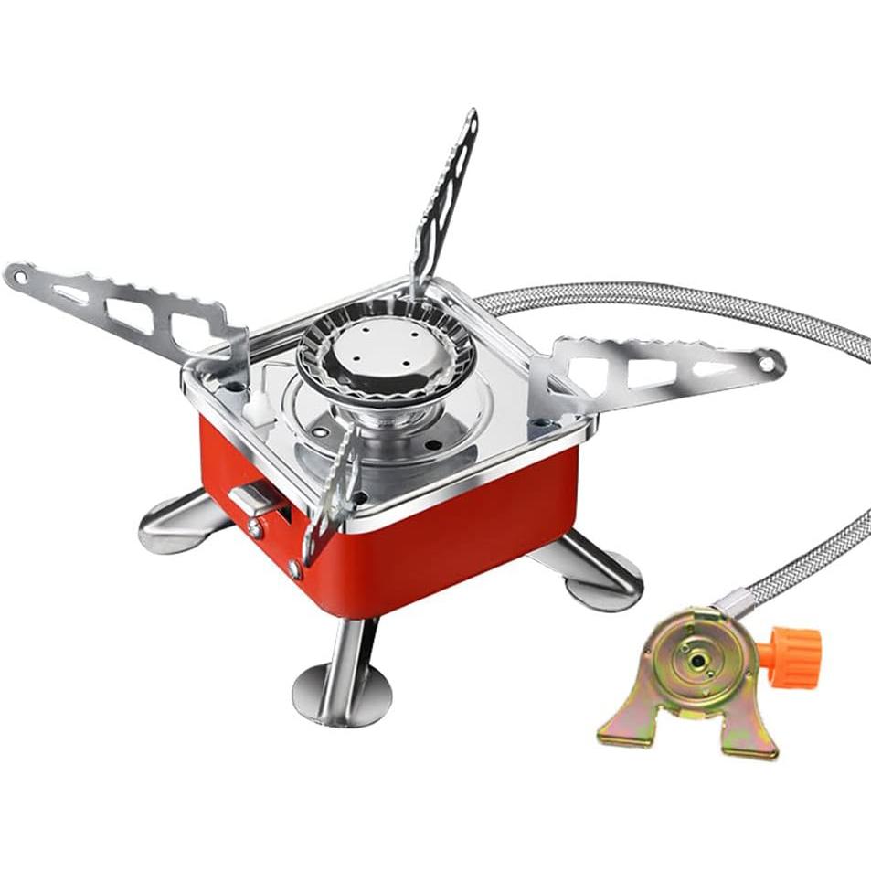 Портативная мини-квадратная плита, уличная складная газовая плита, кухонная утварь для кемпинга, ультра-легкая дорожная посуда, туристическое оборудование