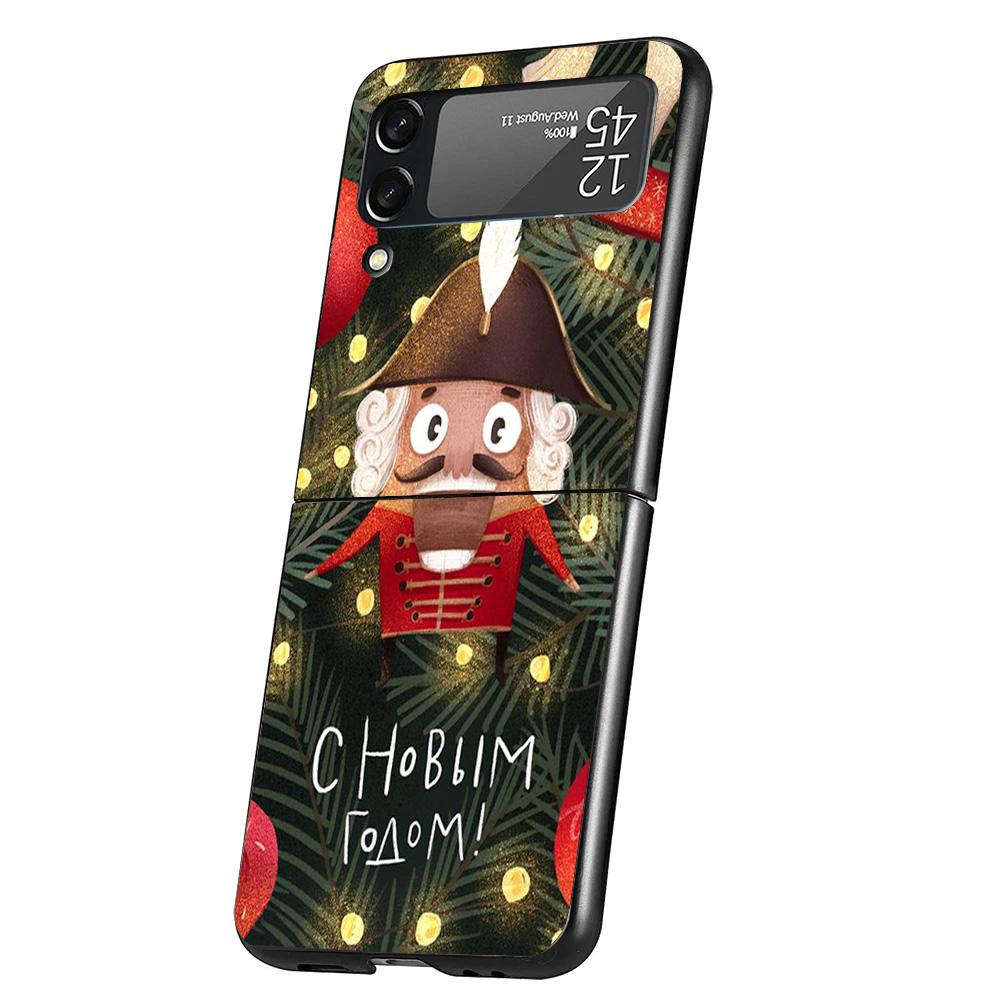 Nutcracker King Cartoon Phone Case For Samsung Galaxy Z Flip 7 6 5 4 3 5G Cover ZFlip7 ZFlip6 ZFlip4 ZFlip5 ZFlip3 Coque Fundas