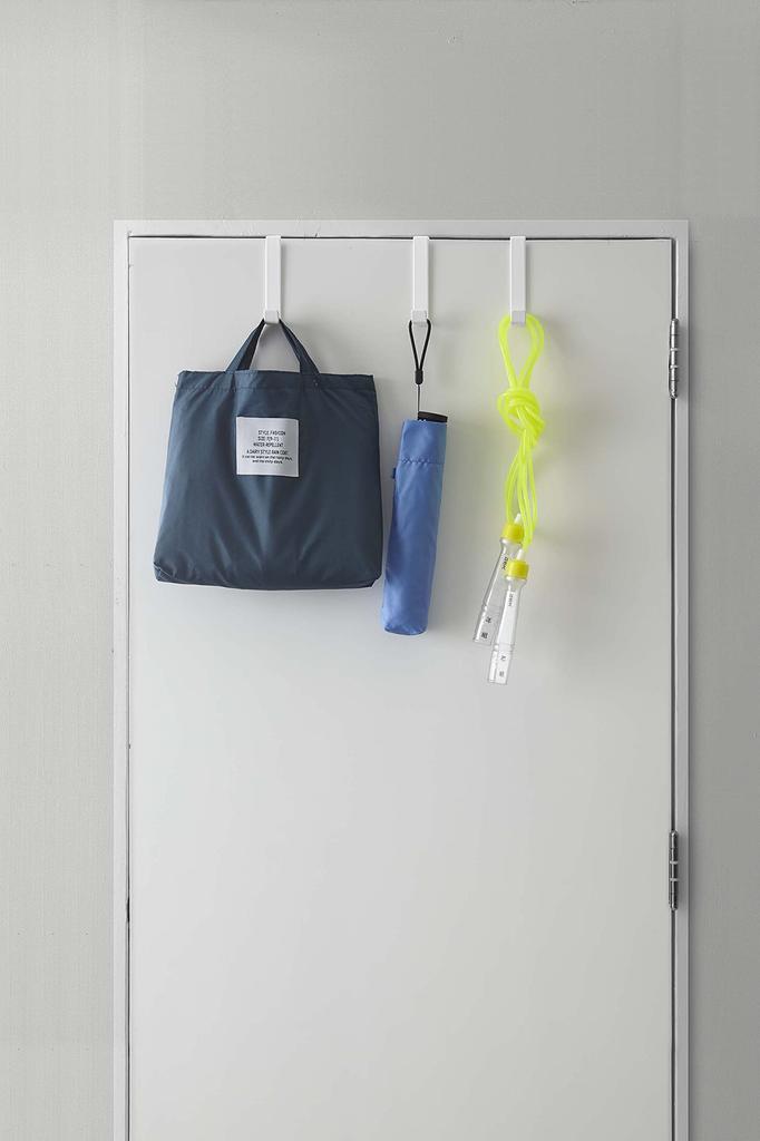 Набор из 5 дверных вешалок Yamazaki Jitsugyo белого цвета. W1.5XD7XH9см Умный дверной крючок 4890