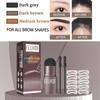 EELHOE Форма для отпечатка бровей, оттенок medium brown, набор для ленивого заполнения бровей, пудра для бровей, водостойкая пудра для линии роста волос, 1 набор