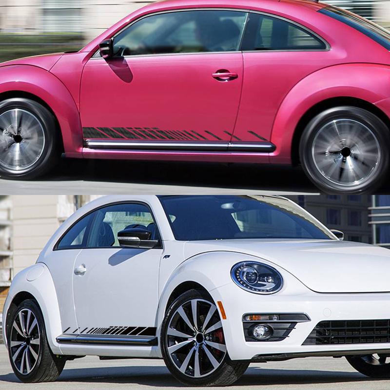 Car Door Side Stripes Sticker for Volkswagen VW Beetle Hatchback Cabriolet A5 Racing Sport Decor Decal Vinyl Cover Accessories