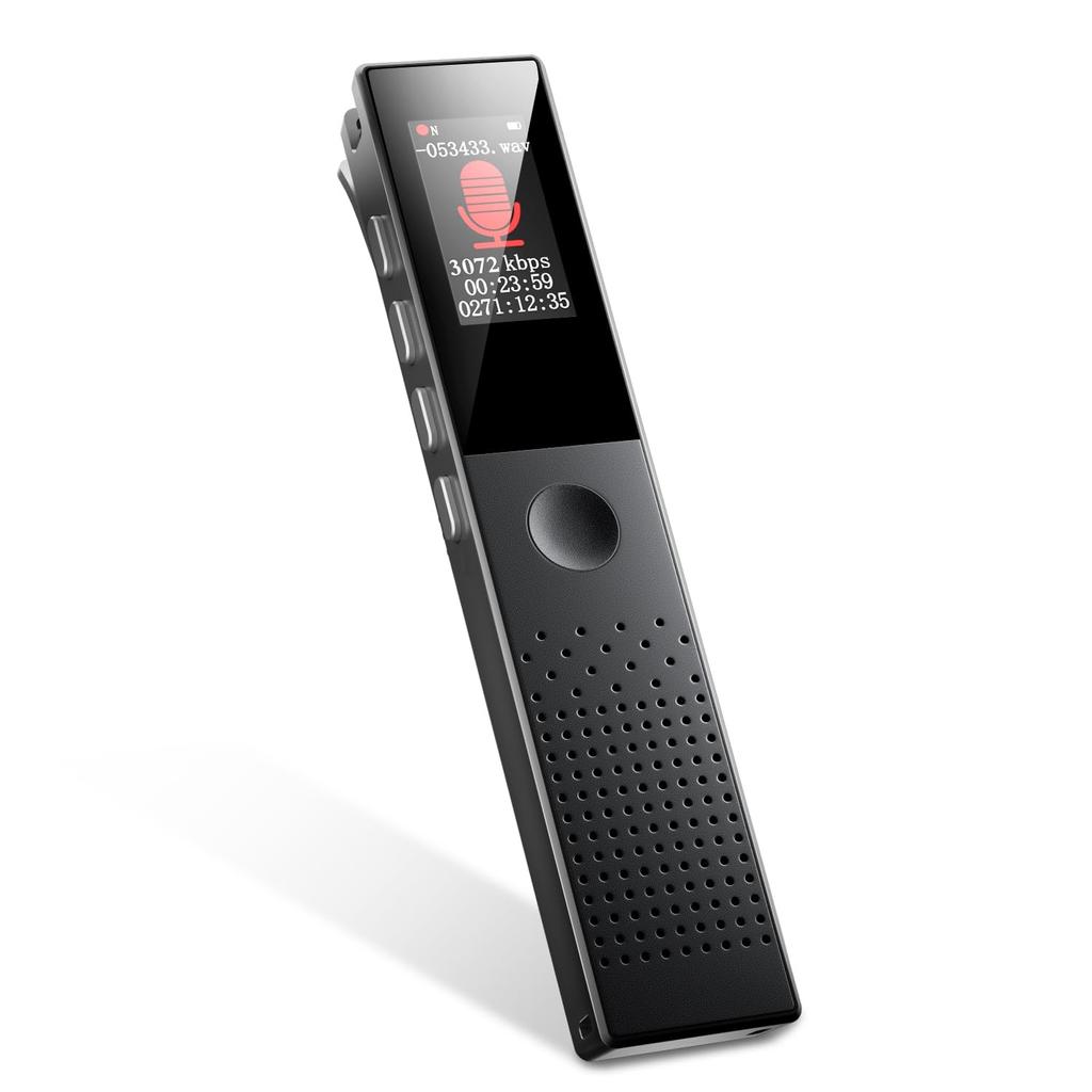 Voice Compact Large Capacity 3072kbps Sound IC Bluetooth Technology ENC Dual Microphone Noise Long Time Compact One Button LCD Voice VOR Recording