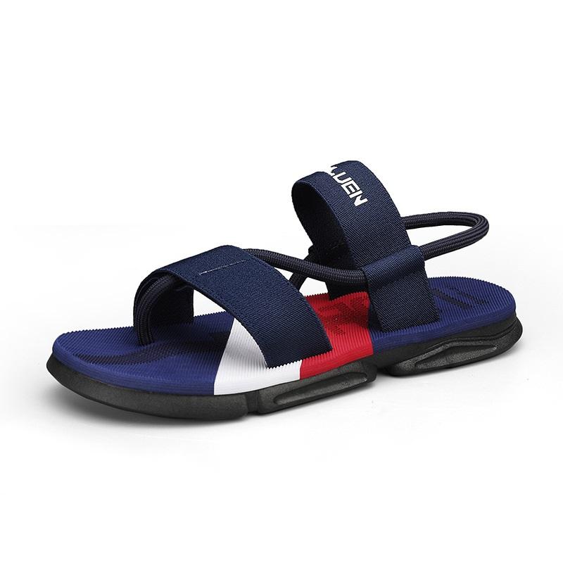 Men's Summer Lightweight EVA Non Slip PVC Sole Straps With Exposed Toes For Casual Beach Sports Sandals, Suitable For Outdoor Wear