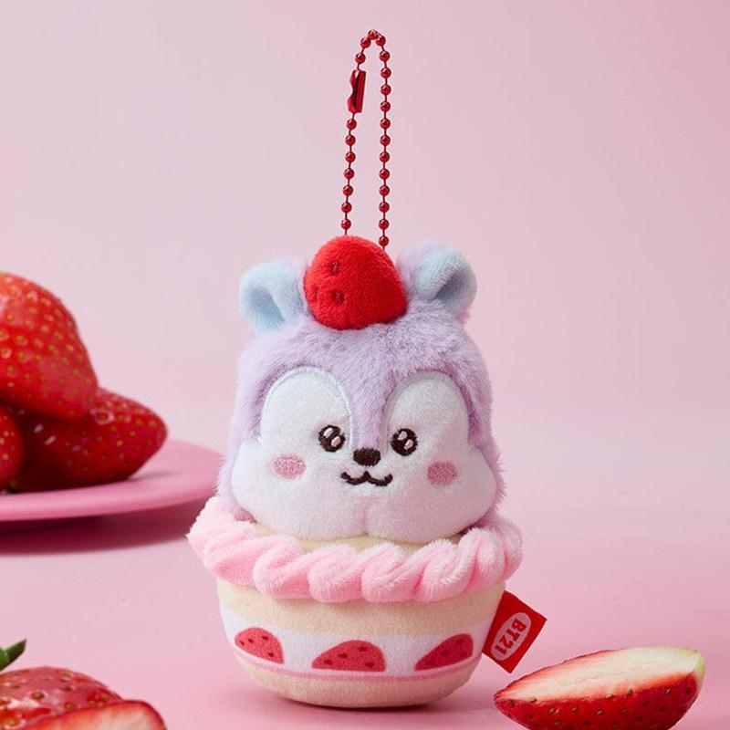 10 см Аниме мультфильм bt21 COOKY SHOOKY плюшевая игрушка креативный клубничный торт вечеринка плюшевая игрушка подвеска рюкзак брелок аксессуары