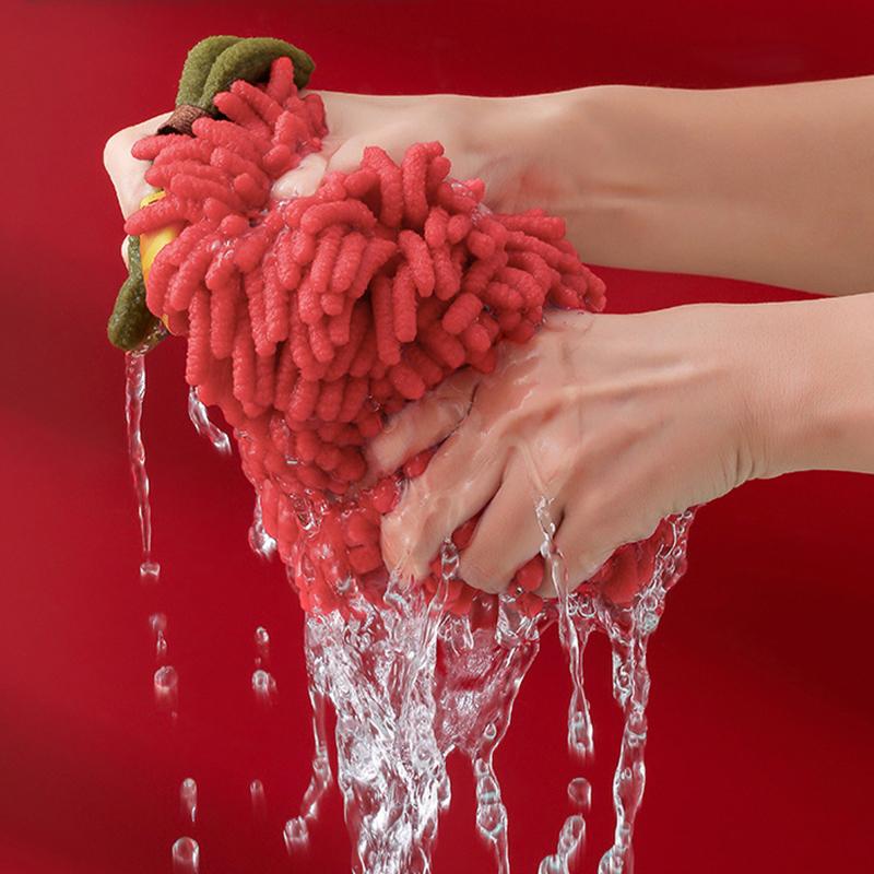 Полотенца для рук из шенилла, протирание, полотенце для рук, мяч с петлями для подвешивания, для кухни, ванной, быстросохнущий, мягкий, впитывающий, из микрофибры, гандбол