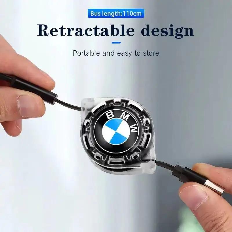 Car Interior 3 In 1 Fast Charger USB Data Cable Accessory For BMW E46 E60 E64 F10 F20 F30 F06 F12 F13 E90 E92 E93 F80 F82 F87 M1
