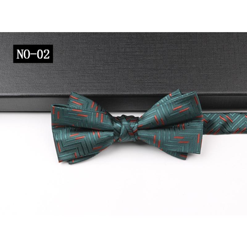 Деловой галстук-бабочка Мужская рубашка Костюм Джентльмен Узор Высококлассный Свадебный Ведущий Банкетный Бант