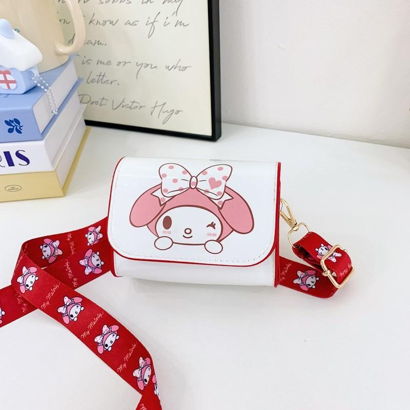 Мини-сумка через плечо Hello Kitty для девочек, из ПУ, легкая, с принтом животных, для детского сада