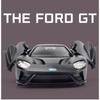 Масштаб 1/36 Ford GT, литая под давлением модель автомобиля, игрушечный автомобиль с откатным механизмом и открытыми дверями для детей, коллекция подарков для мальчиков и девочек