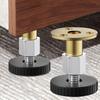 2pcs Feet Mat Cabinet Steel+Plastic Sofa Chair Leg Pad Table Floor Protector Screw-in Height Adjustable Bed Furniture