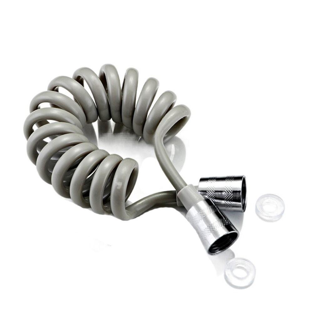 Spring-Shaped Sprayer Bathroom Accessories Tube Faucet Hose Shower Hose Extension Pipe Water Pipe