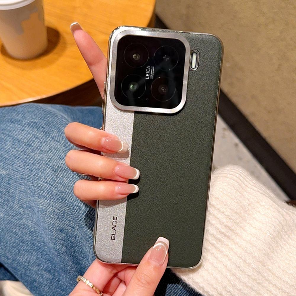 Для Xiaomi 15 Чехол Сращивание ПУ Кожа+ТПУ Гальваническое Покрытие Чехол для Телефона