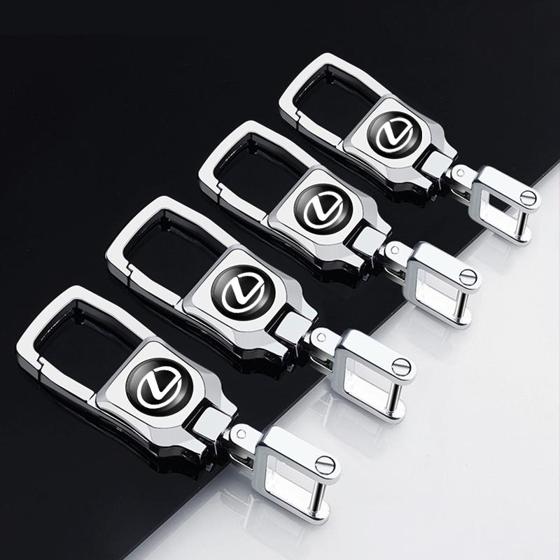 Car Anti-Lost Metal Keychain 3D Styling Badges Key Ring For Lexus F-SPORT ES RX NX LS UX LM LX GX LC RZ IS CT GS RC HS SC TX