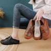 Retro Oxford Sneaker Woman Cow Leather Shoes for Women  Vintage Lace Up Leather Sport Shoes Soft Flat Moccasins