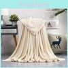 Oversized Simple Solid Color Soft Plush Blanket For Napping Sofa And Use Bedroom