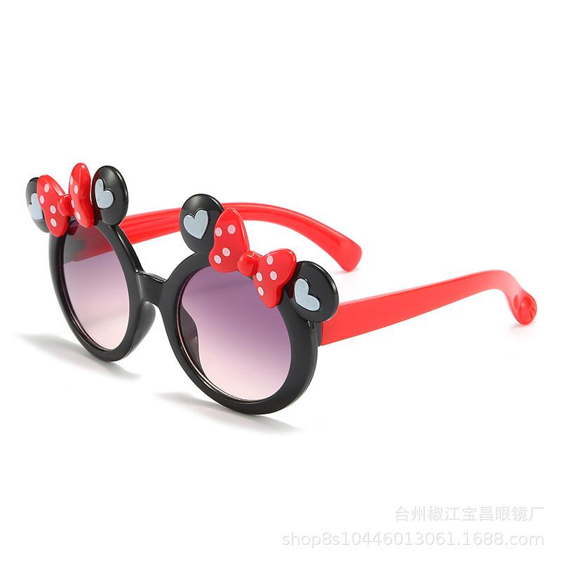 Детские солнцезащитные очки Солнцезащитные очки Детские бантики Мультфильм Милые девушки Солнцезащитные очки