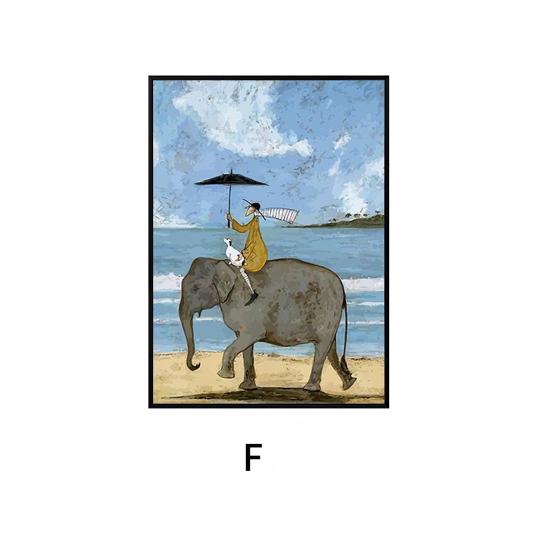 Милый мультфильм Happy Family Lover, картина на холсте, счастье, любовь, постеры и принты для гостиной, спальни, декор, настенное искусство