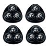 4pcs Sticky Swivel Pulley No Noise Self Adhesive Universal Pulley Rotating Wheels for Trash Can Bottom Kitchen Small Applian
