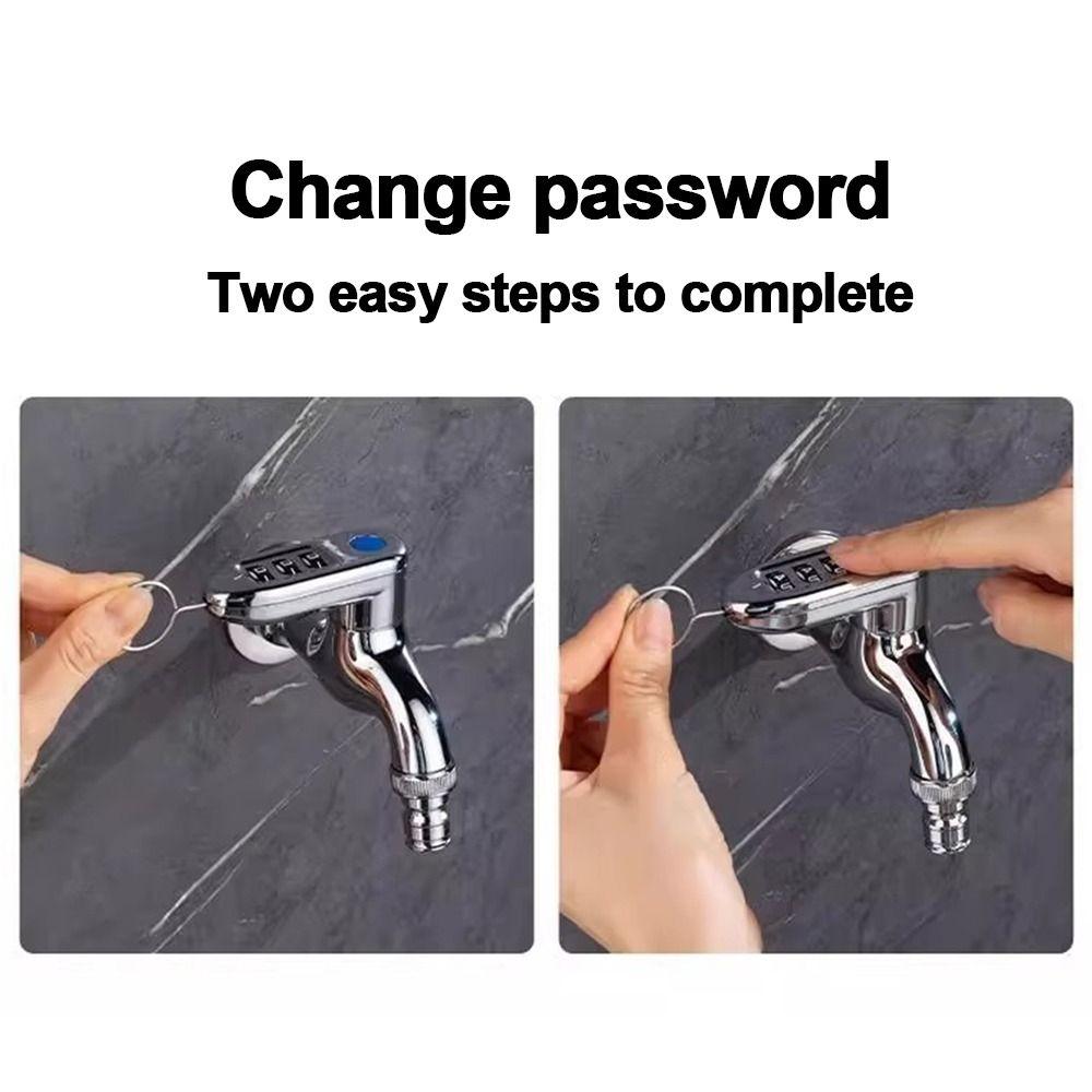 Metal Combination Lock Faucet Anti-Theft Water Valve Padlock Useful Water Tap Lock Outdoor Garden