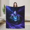 Плед Omen из Valorant Мягкий Теплый Забавный Плюшевый Постельное Белье Пледы Для Студентов На Улицу Фланелевое Покрывало Покрывало На Кровать