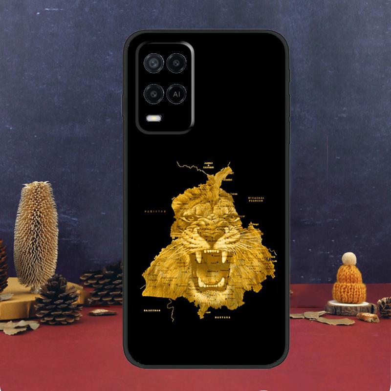 Карта Пенджаба для OPPO A96 A76 A16 A54 A74 A94 A58 A78 A98 A5 A9 A53 A52 A72 A91 A15 A17 A57 A77 A79 Чехол