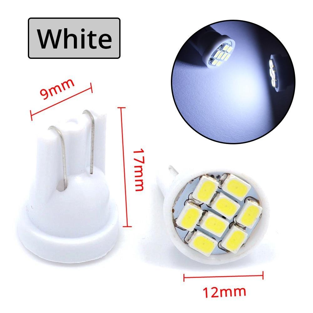 10X T10 1206 8Led Автомобильный светодиодный внутренний свет 194 168 192 W5W 3020 Автоматическое клиновое освещение DC 12 В Лампа номерного знака ParkingTail Light