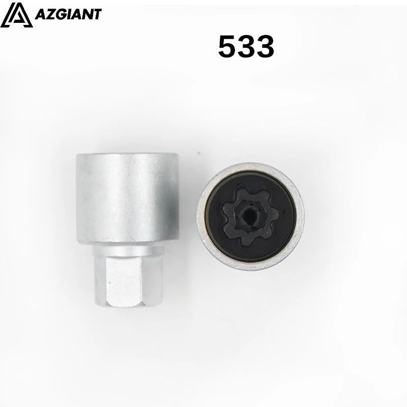 1 шт. Инструмент для снятия противоугонных винтов автомобильных шин, гильза-ключ для Volkswagen Beetle Polo Golf Jetta Passat CC Tiguan, Инструменты для ремонта