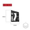 For Dodge Challenger 2008-2010 Real Forged Carbon Fiber Sticker Center Gear Shift Panel Car ide Decorative Accessories