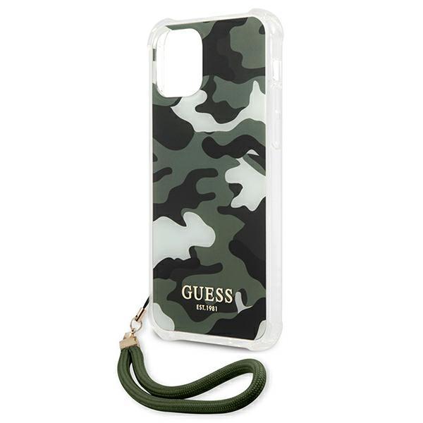 Etui do iPhone 12 Pro Max Guess Hardcase Camo Zielone