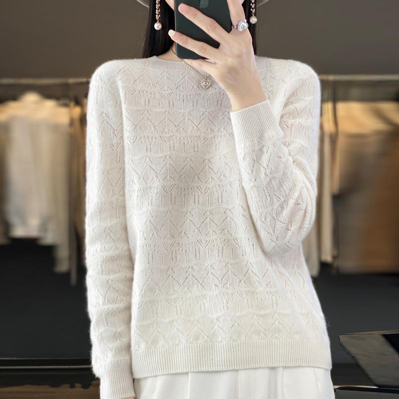 Женский свитер, кашемир Цинхэ, 30% кашемир, 70% шерсть, зимний вязаный пуловер, осенний свитер, женский кашемировый свитер, вязаный топ с длинным рукавом