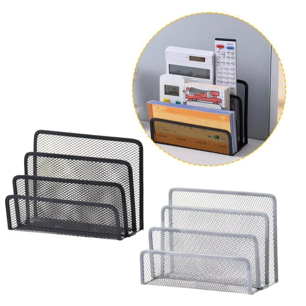 Metal Office Supplies Storage Rack Three-layer Business Document Tray Notebook Stand Papers
