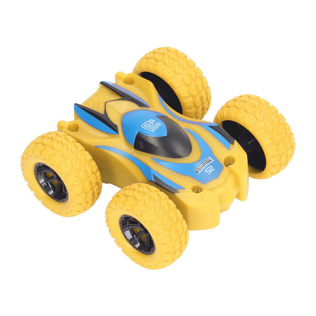 Double Sided Pull Back Car Friction Powered 4 Big Tires 360 Degree Rotating Mini Flips Inertia