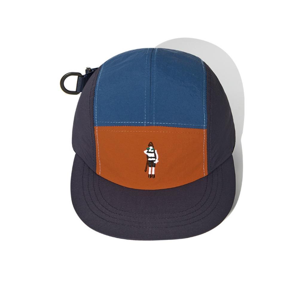 Splicing Quick-drying Dad Hat Waterproof Flat-brimmed Cap Casual 5-panel Baseball Cap  Summer
