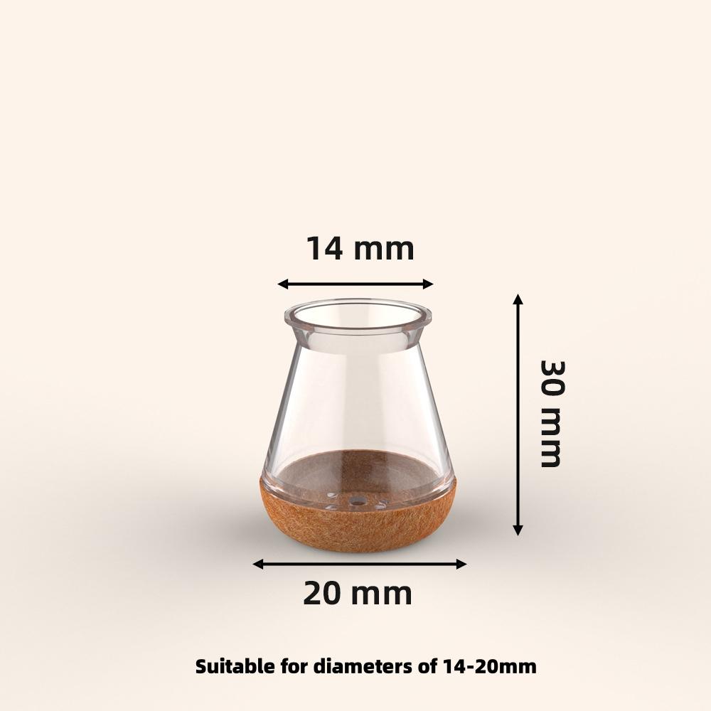 24 шт. Защитные накладки на ножки стульев, накладки на пол, силиконовые, бесшумные, прозрачные, устойчивые к царапинам накладки на ножки мебели